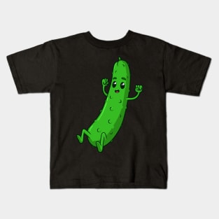 Cartoon Cucumber Kids T-Shirt